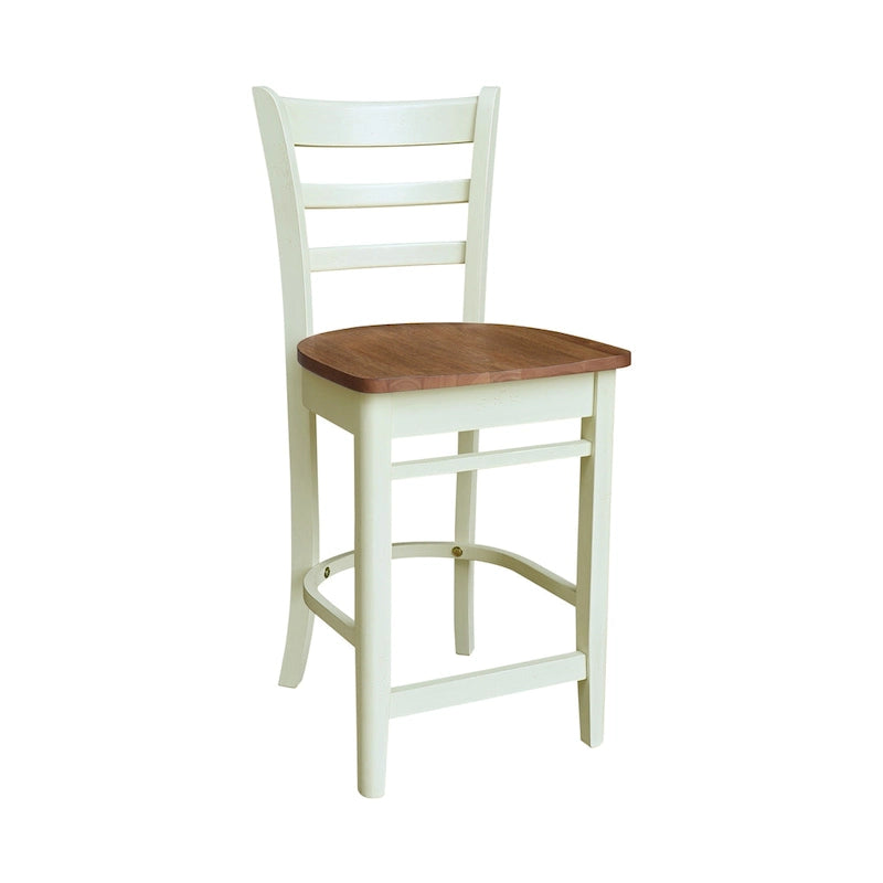 30 in Solid Wood Round Top Counter Height Dining Table with 2 Stools