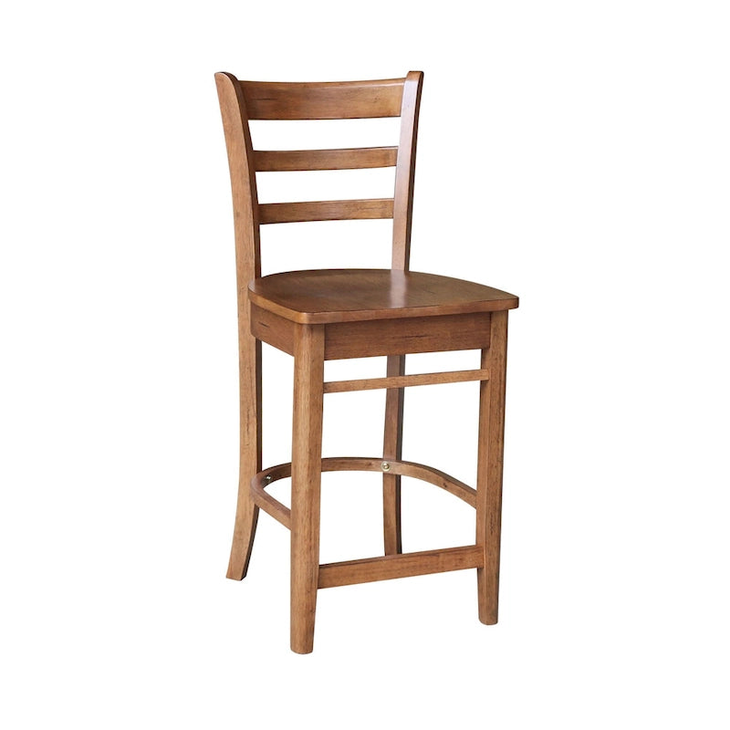30 in Solid Wood Round Top Counter Height Dining Table with 2 Stools