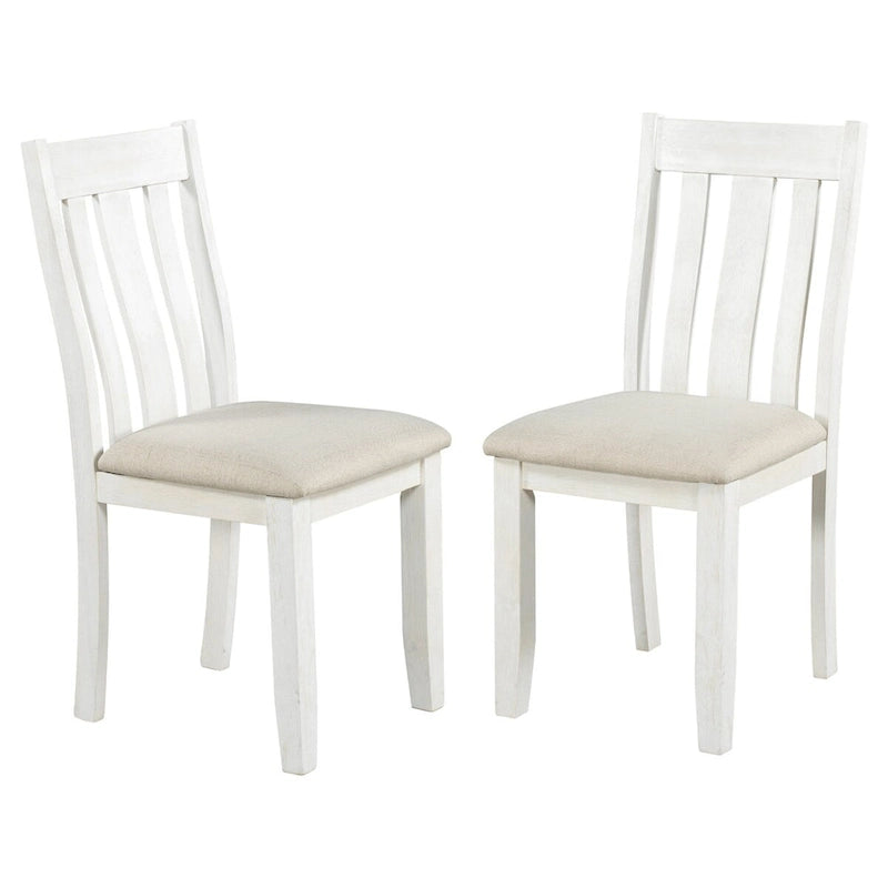 Retro Style 7-Piece Dining Table Set with Extendable Table and 6 Upholstered Chairs