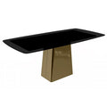Quinix Rectangular Dining Table with Sintered Stone/Glass Top