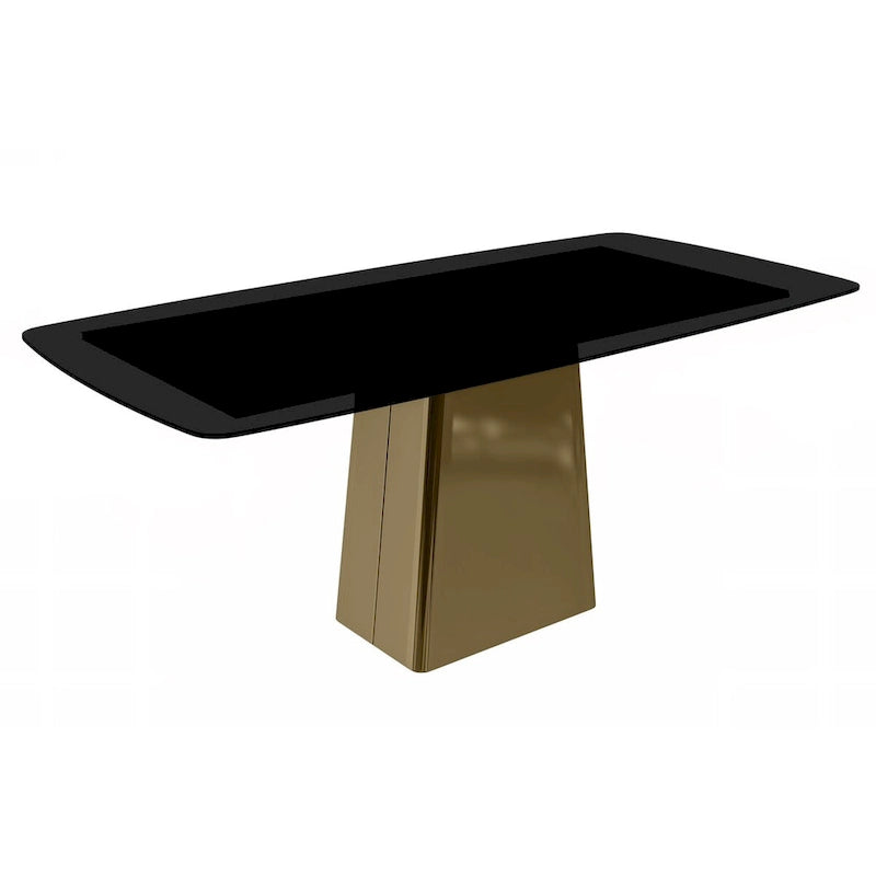 Quinix Rectangular Dining Table with Sintered Stone/Glass Top