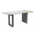 Astra Series Dining Table with Sintered Stone/Glass Top