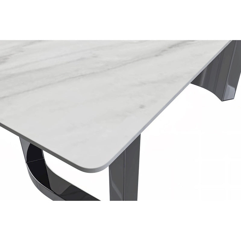 Astra Series Dining Table with Sintered Stone/Glass Top
