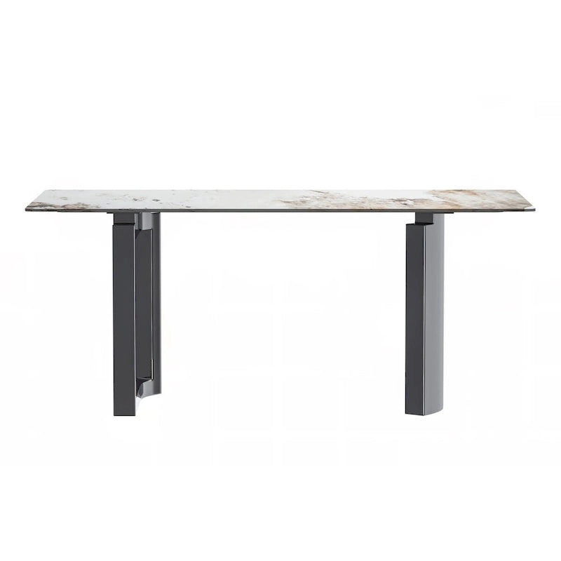 Astra Series Dining Table with Sintered Stone/Glass Top