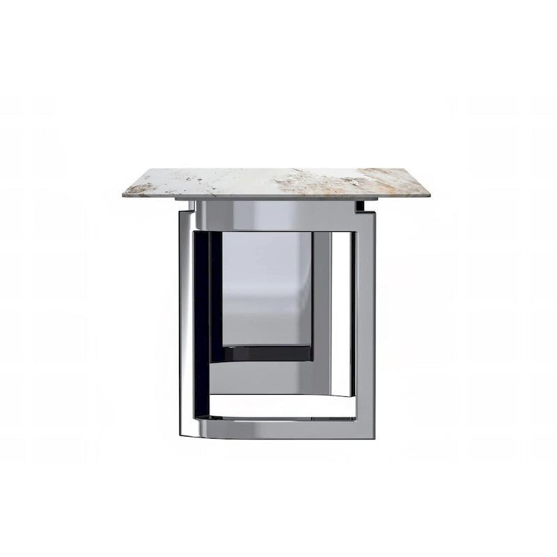 Astra Series Dining Table with Sintered Stone/Glass Top