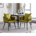 Modern Velvet Dining Chairs Set of 2 for Dining Room Kitchen Vanity Living Room