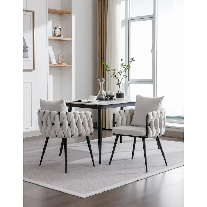 Modern Velvet Dining Chairs Set of 2 for Dining Room Kitchen Vanity Living Room