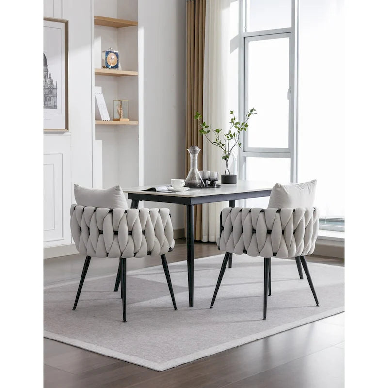 Modern Velvet Dining Chairs Set of 2 for Dining Room Kitchen Vanity Living Room
