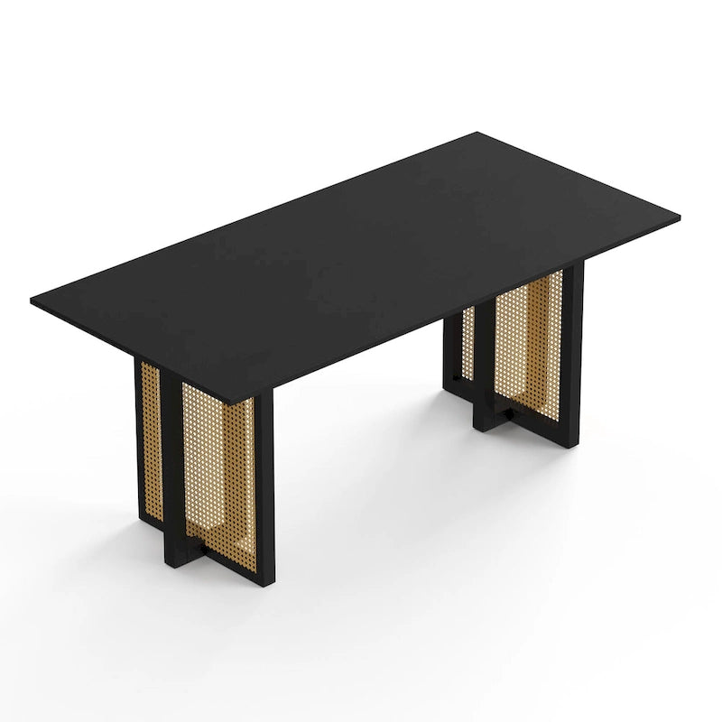 Havenwood Rectangular Dining Table with Cane Base