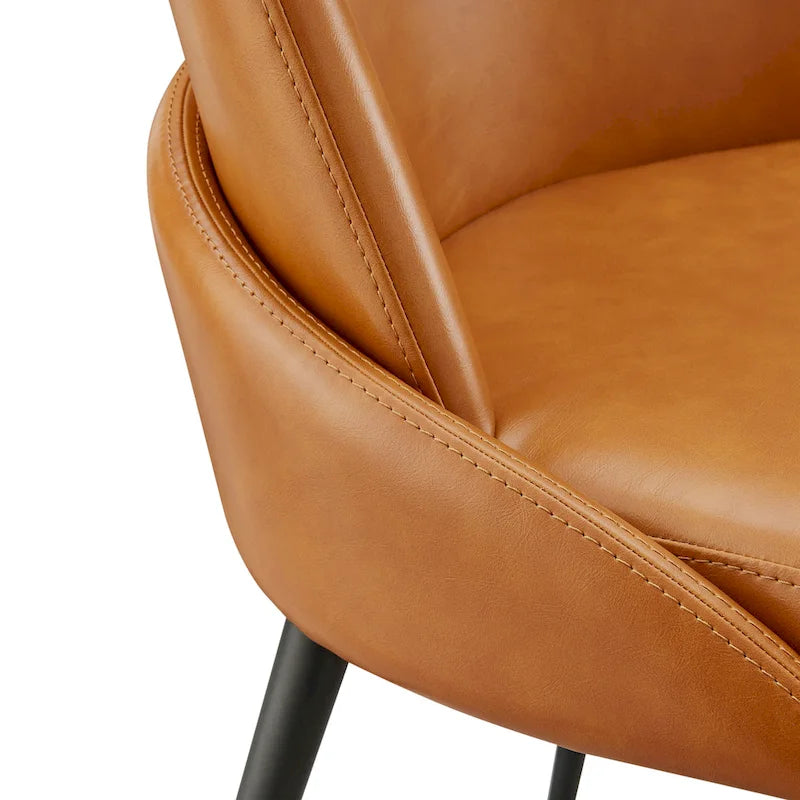 Elodie PU Dining Side Chair, (Set of 2)