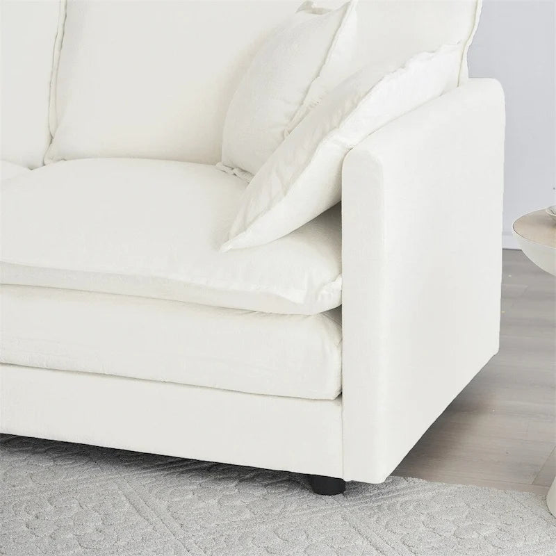 Sofa Set of 3, 1+1+3 Seats Living Room Sofa, Accent Chair, Loveseat