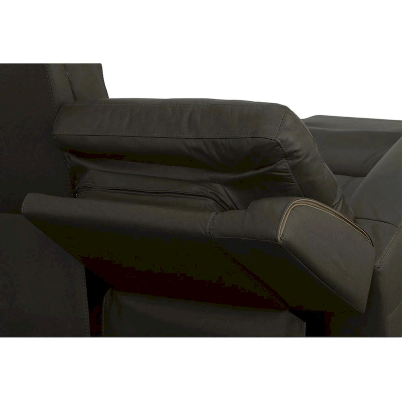 Iris Top Grain Leather Power Reclining Sofa with Power Headrests by Flexsteel