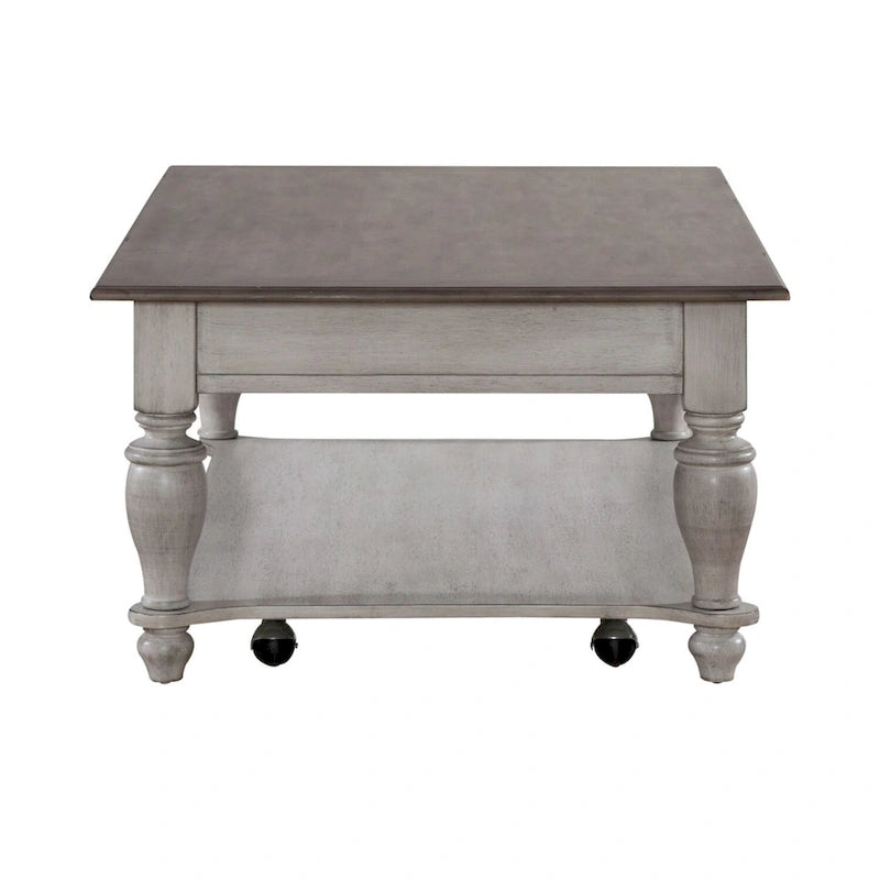 Ocean Isle Antique White Optional 3-Piece Cocktail Table Set