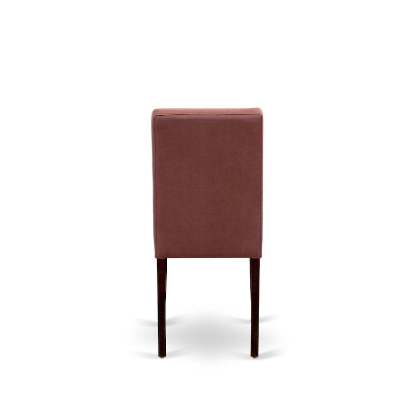 East West Furniture Dinette Set Contains a Rectangle Dining Table and Chairs, Mahogany (Pieces Options)