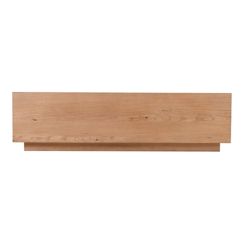 Aurelle Home Rustic Oak Rectangular Coffee Table
