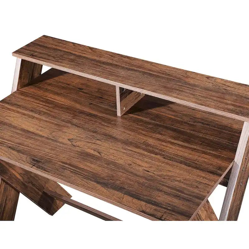 Ledel Wood Home Office Computer Desk Writing Desk With Open Shelf