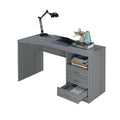 Modern Designs Classic 3-Drawer Computer Desk - Grey