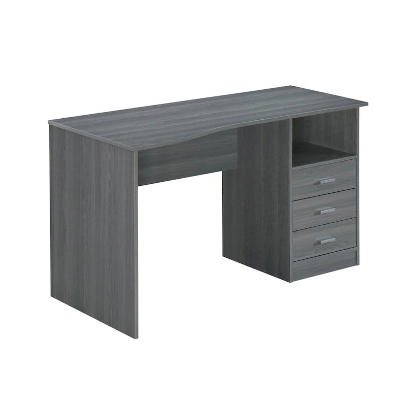 Modern Designs Classic 3-Drawer Computer Desk - Grey