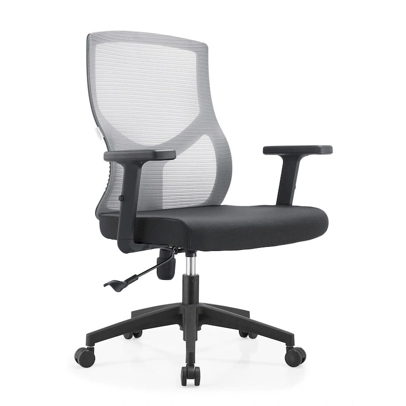 Glen Mid-Back Office Chair with Adjustable Height, Swivel and Tilt by LeisureMod