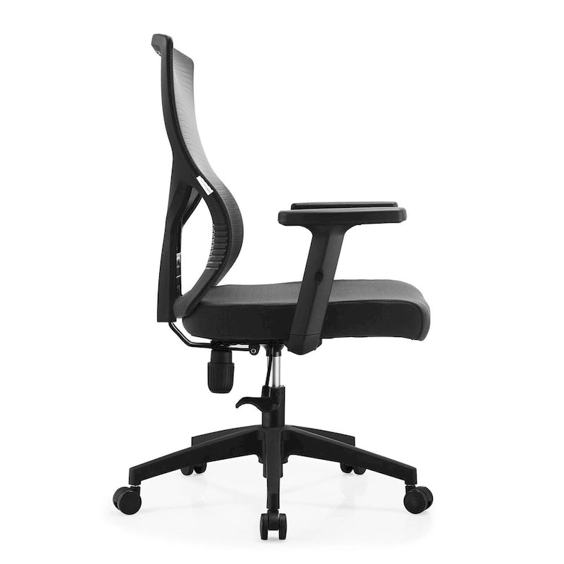Glen Mid-Back Office Chair with Adjustable Height, Swivel and Tilt by LeisureMod