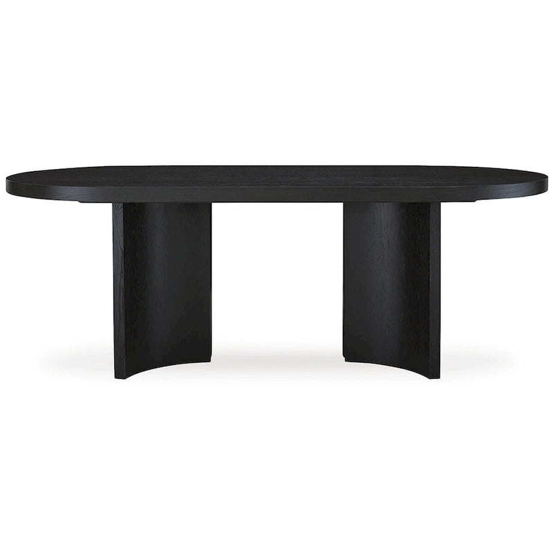 Signature Design by Ashley Rowanbeck Black Dining Table - 86.25 W x 42 D x 30.25 H