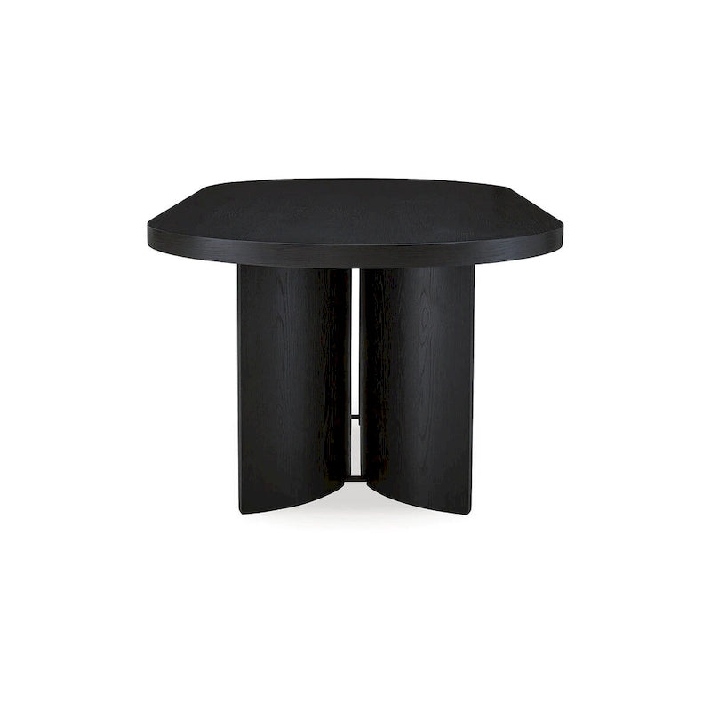 Signature Design by Ashley Rowanbeck Black Dining Table - 86.25 W x 42 D x 30.25 H