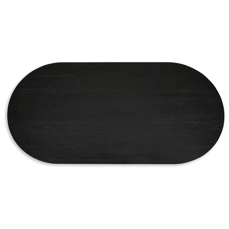 Signature Design by Ashley Rowanbeck Black Dining Table - 86.25 W x 42 D x 30.25 H