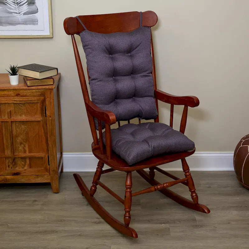 Klear Vu Non-Slip Omega Jumbo Rocking Chair Cushion Set