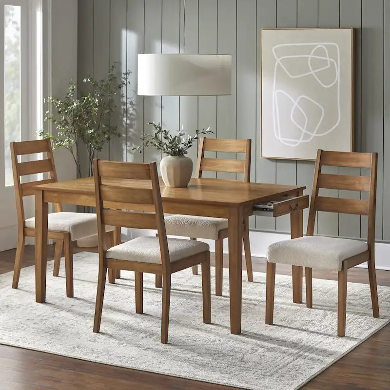 Lifestorey Palmer Solid Wood Dining Chairs (Set of 2)
