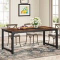 79 Inches Modern Rectangular Dining Table for 6-8 - 78.74 L x 39.37 W x 30.31H