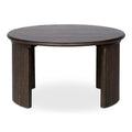 NADAAL STUDIOS Pence, Small Oval Coffee Table, Dark Brown