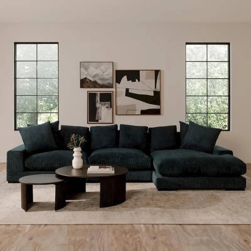 NADAAL STUDIOS Pence, Small Oval Coffee Table, Dark Brown