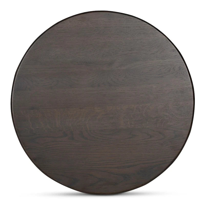 NADAAL STUDIOS Pence, Small Oval Coffee Table, Dark Brown