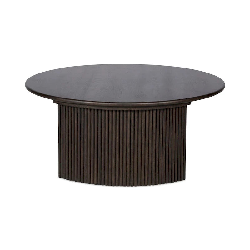 NADAAL STUDIOS Pence, Small Oval Coffee Table, Dark Brown