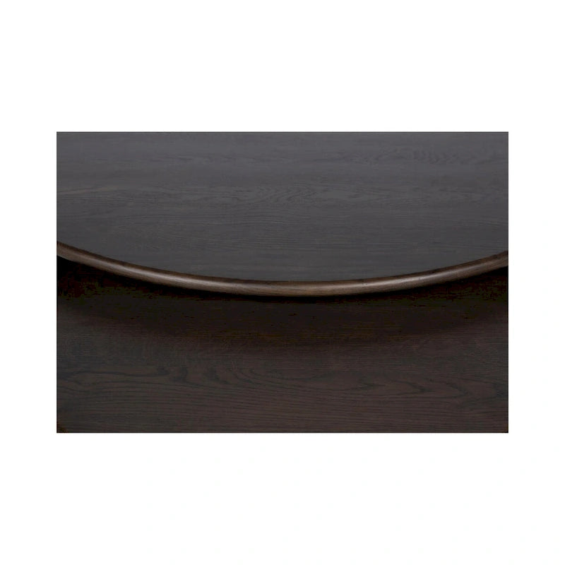 NADAAL STUDIOS Pence, Small Oval Coffee Table, Dark Brown