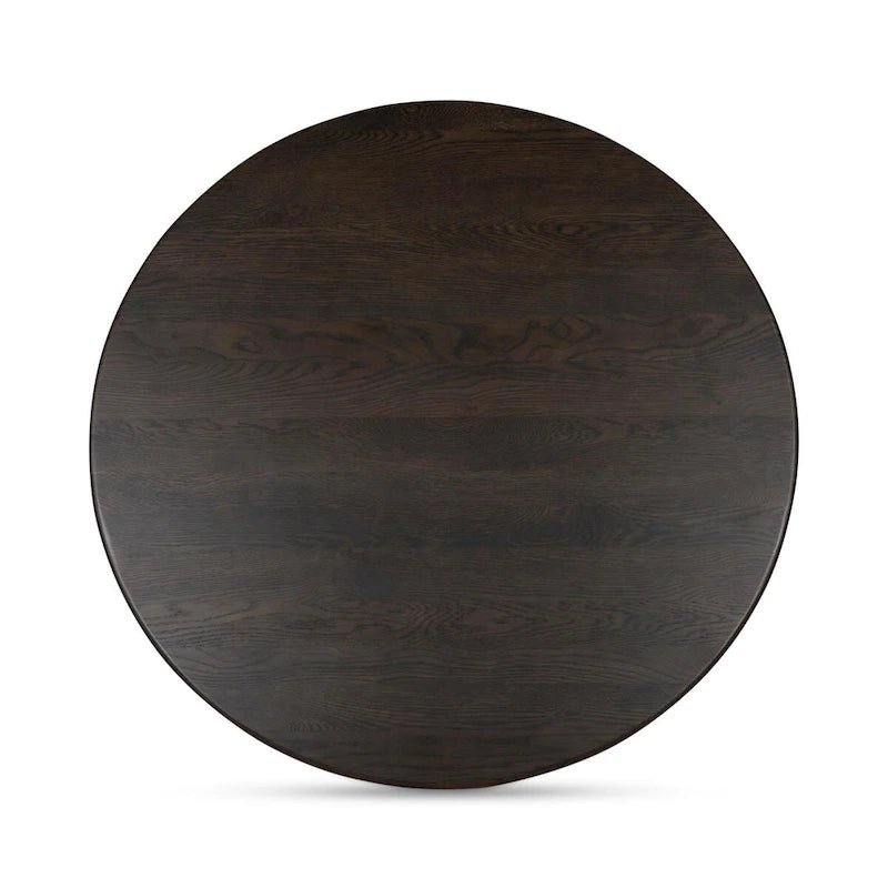 NADAAL STUDIOS Pence, Small Oval Coffee Table, Dark Brown
