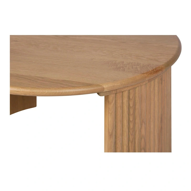 NADAAL STUDIOS Pence, Small Oval Coffee Table, Dark Brown