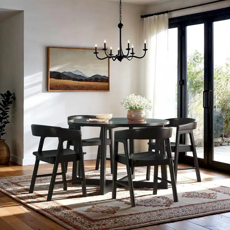 Middlebrook Modern Solid Wood Rounded Back Dining Chair (Set of 2)